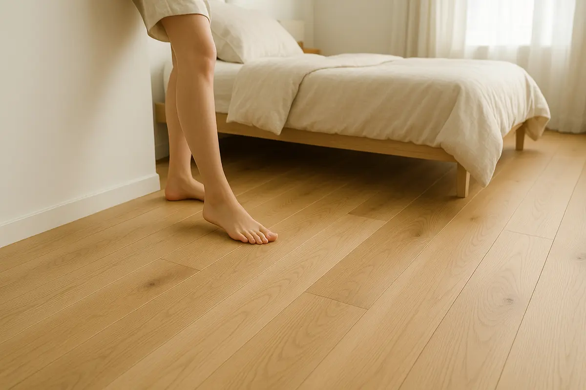 無垢フローリングの質感と踏み心地
