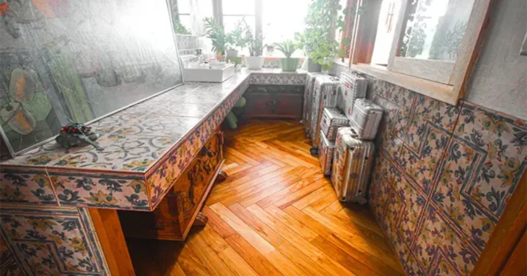 fl-1229チーク無垢フローリング施工事例