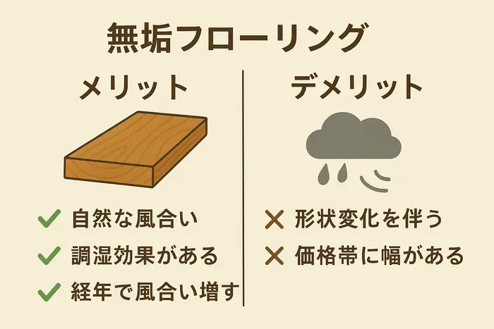 無垢材のメリットとデメリットは?