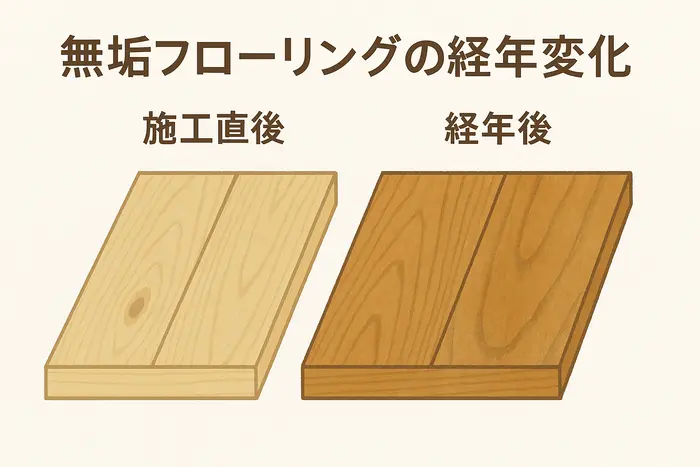 無垢材の経年変化ってどんな感じ?