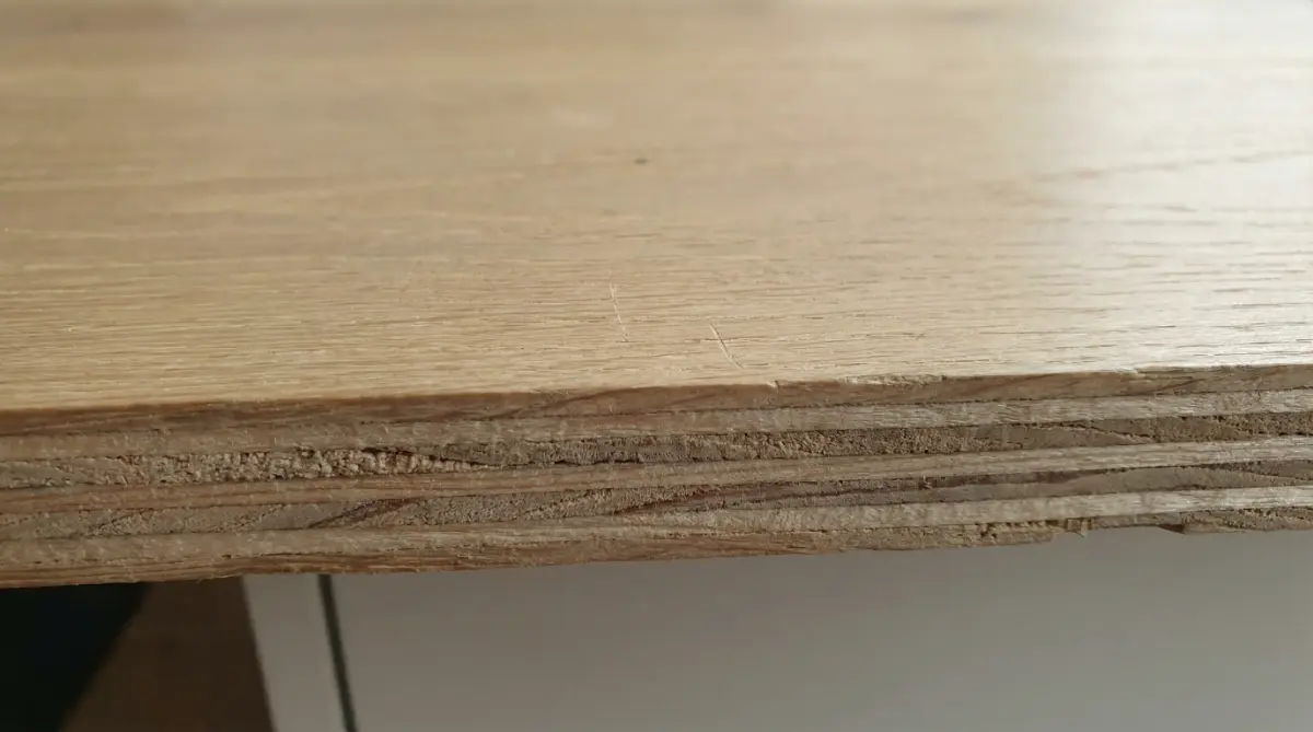 挽板フローリング断面